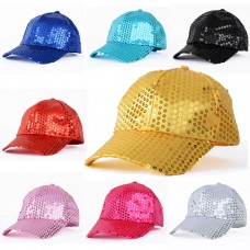 Mujer Hombre Shining Sequin Baseball Hat Sequined Glitter Dance Party Cap Clubwear  eb-08222386